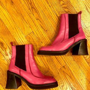 Topshop Hot Pink Boots
